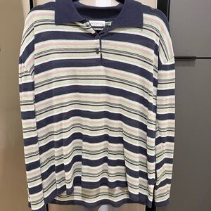 Peche Stripe Long Sleeve Top